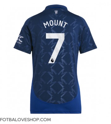Manchester United Mason Mount #7 Dámské Venkovní Dres 2024-25 Krátký Rukáv